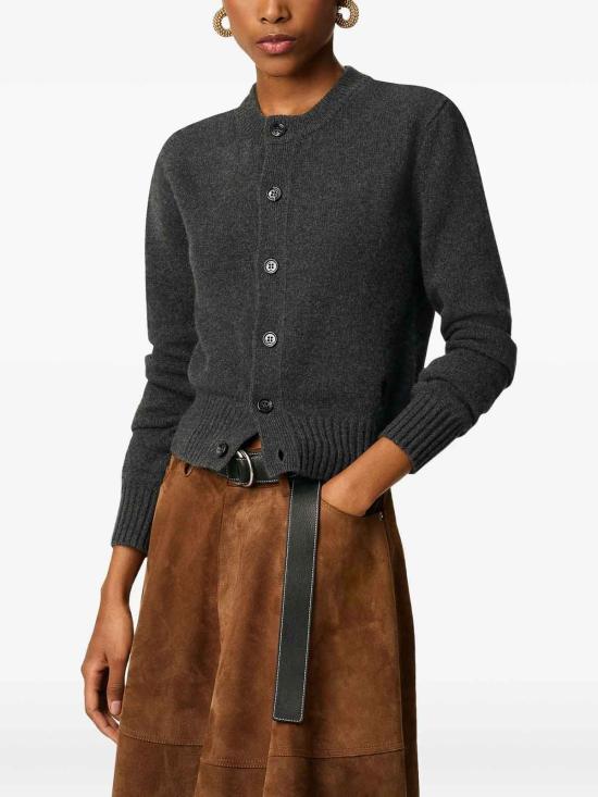 25FW 아미 ADC 캐시미어 가디건 FKC364005020 Grey - AMI