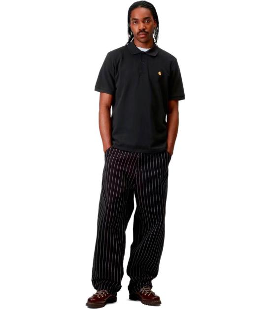 26SS 칼하트 WIP 숏슬리브 체이스 피케 폴로 I023807 00FXX XS Black - CARHARTT WIP