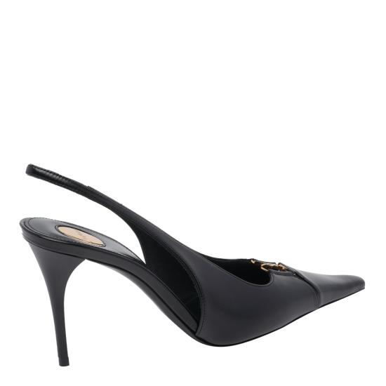 26SS 생로랑 베이비론 브레테유 슬링백 펌프스 806685 AAEHI1000 Black - SAINT LAURENT