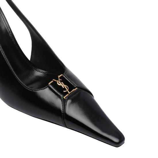 26SS 생로랑 베이비론 브레테유 슬링백 펌프스 806685 AAEHI1000 Black - SAINT LAURENT