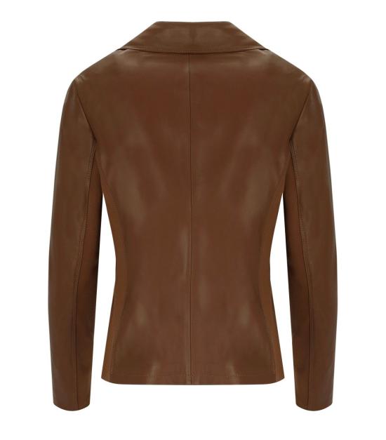 26SS MYSKIN 가죽 자켓 MY2040 40 Brown - MYSKIN