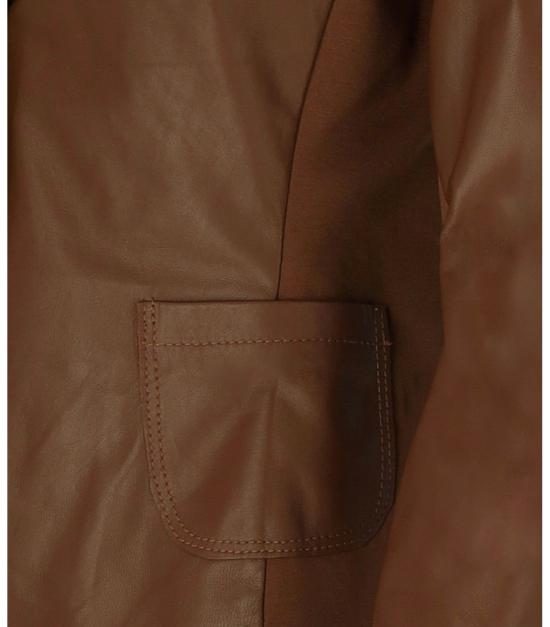 26SS MYSKIN 가죽 자켓 MY2040 40 Brown - MYSKIN