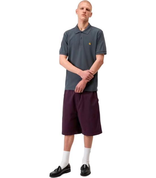 26SS 칼하트 WIP 숏슬리브 체이스 피케 폴로 I023807 3LPXX S Blue - CARHARTT WIP