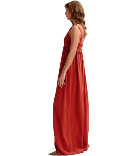 26SS 에센셜앤트워프 롱 원피스 JACOBEAN BU09 34 Orange - ESSENTIEL ANTWERP