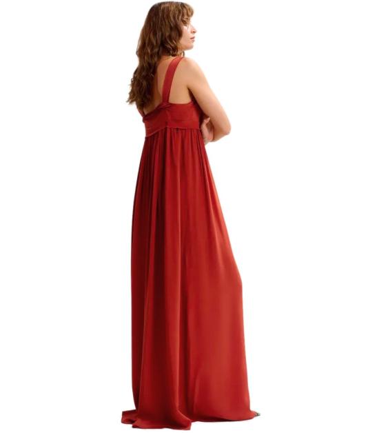 26SS 에센셜앤트워프 롱 원피스 JACOBEAN BU09 34 Orange - ESSENTIEL ANTWERP