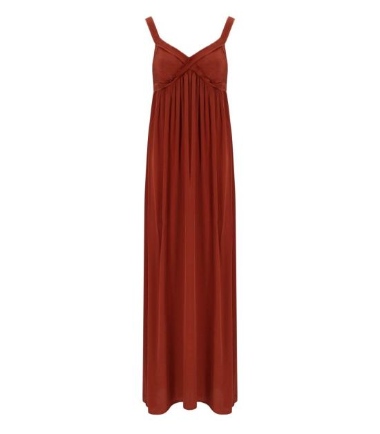 26SS 에센셜앤트워프 롱 원피스 JACOBEAN BU09 34 Orange