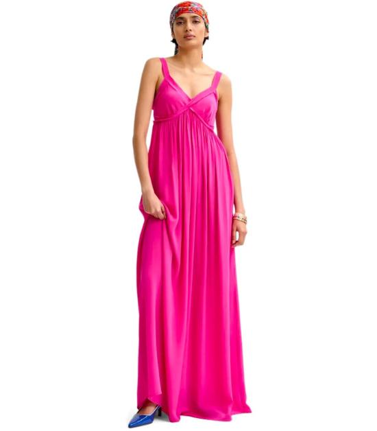 26SS 에센셜앤트워프 롱 원피스 JACOBEAN ML39 34 Fuchsia - ESSENTIEL ANTWERP