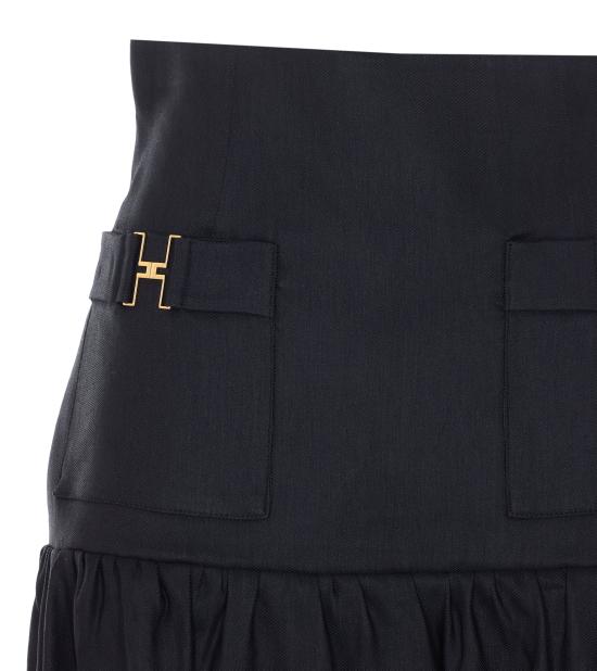 26SS 엘리자베타프랜치 미디 스커트 GO18662E2 110 Black - ELISABETTA FRANCHI