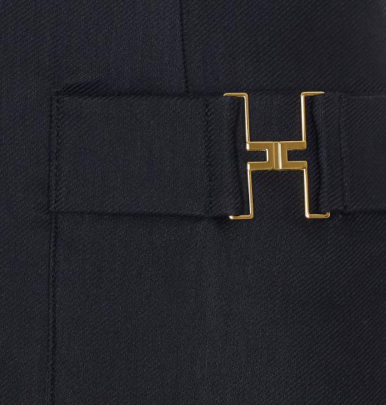 26SS 엘리자베타프랜치 미디 스커트 GO18662E2 110 Black - ELISABETTA FRANCHI