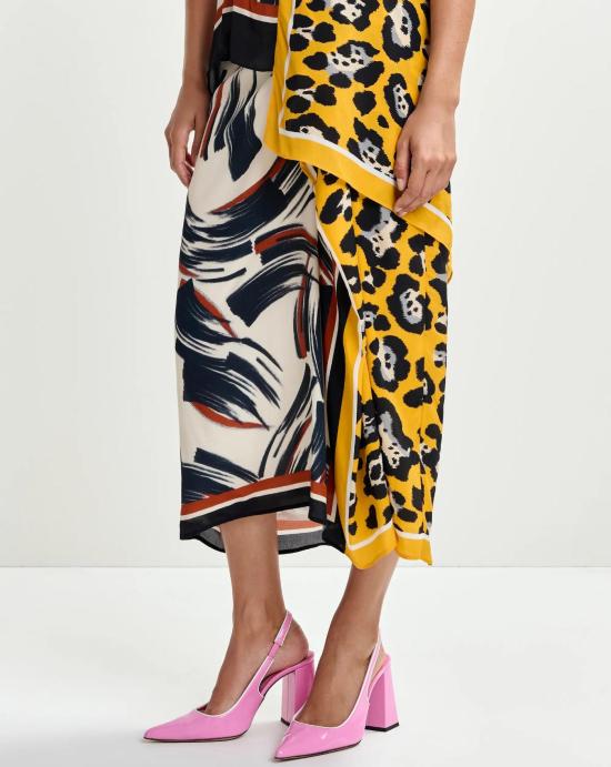 26SS 에센셜앤트워프 미디 스커트 JUANITA J2YO Combo2 yellow ocher - ESSENTIEL ANTWERP