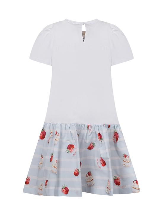 26SS [키즈] 모나리자 원피스 31G9167201 9952 BIANCO AZZURRO - MONNALISA