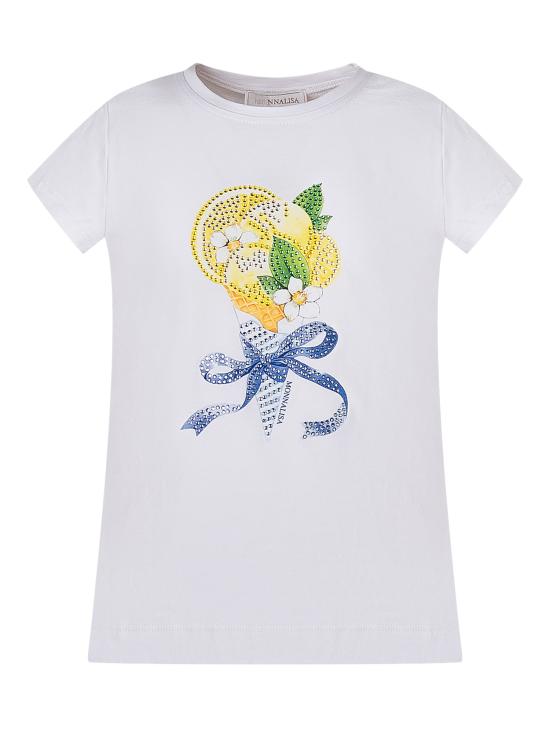 26SS [키즈] 모나리자 티셔츠 19G6207032 0099 BIANCO