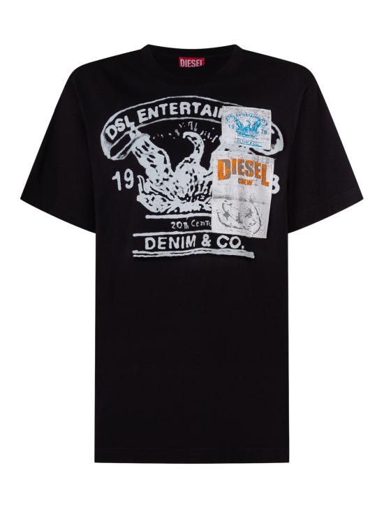 26SS [키즈] 디젤 티셔츠 J02583KYAYS K900 NERO