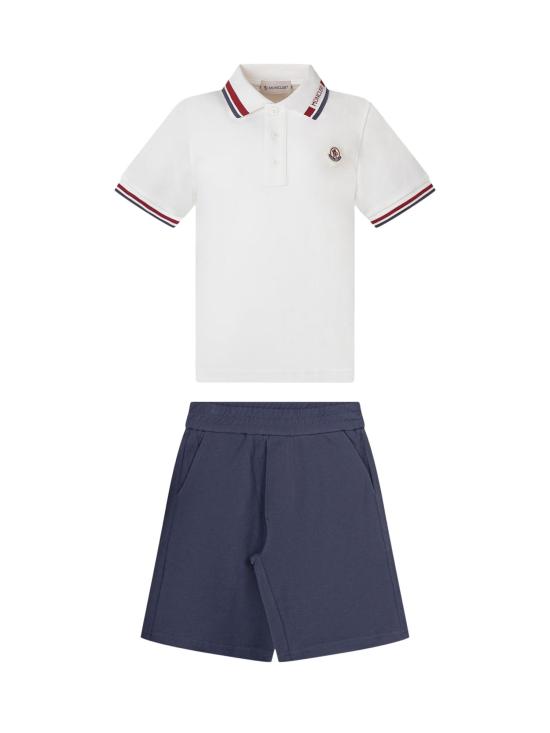 26SS [키즈] 몽클레어 캐주얼 세트 L19548M000178496W F71 BIANCO BLU