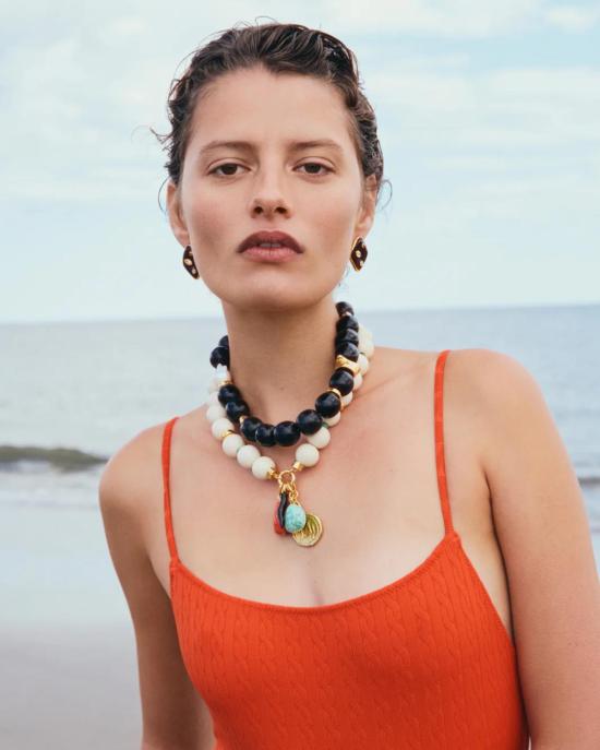  리지 포르투나토 목걸이/팬던트 오리아 목걸이 블랙 - LIZZIE FORTUNATO