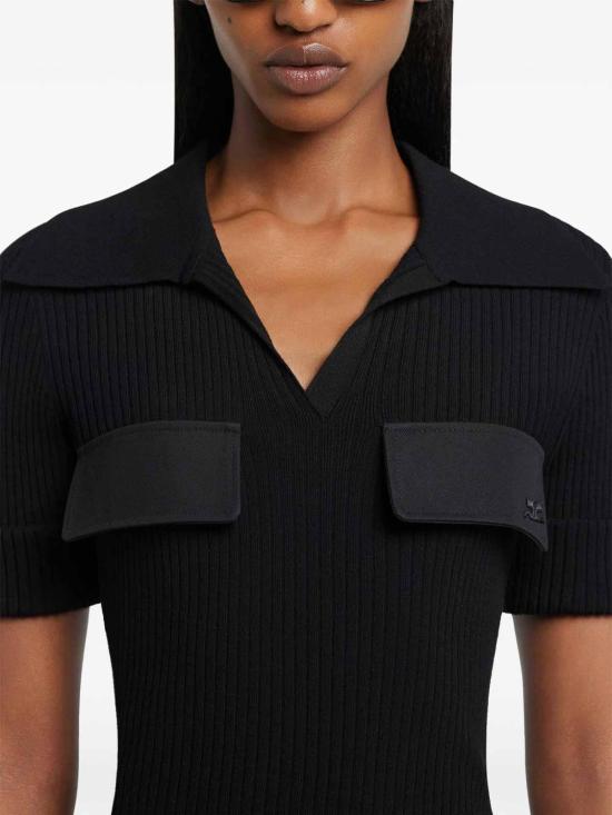 26SS 쿠레쥬 미디 스커트 126MRO800FI00019999 Black - COURREGES