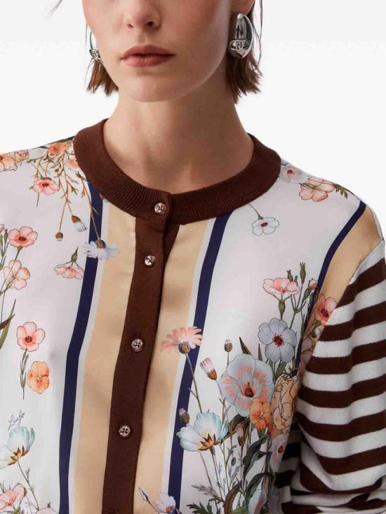 26SS 리우조 가디건 WA6384MS49IP9245 Brown - LIU JO