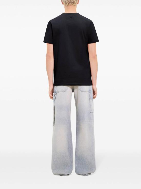 26SS 쿠레쥬 반팔 티셔츠 124JTS008JS01079999 Black - COURREGES