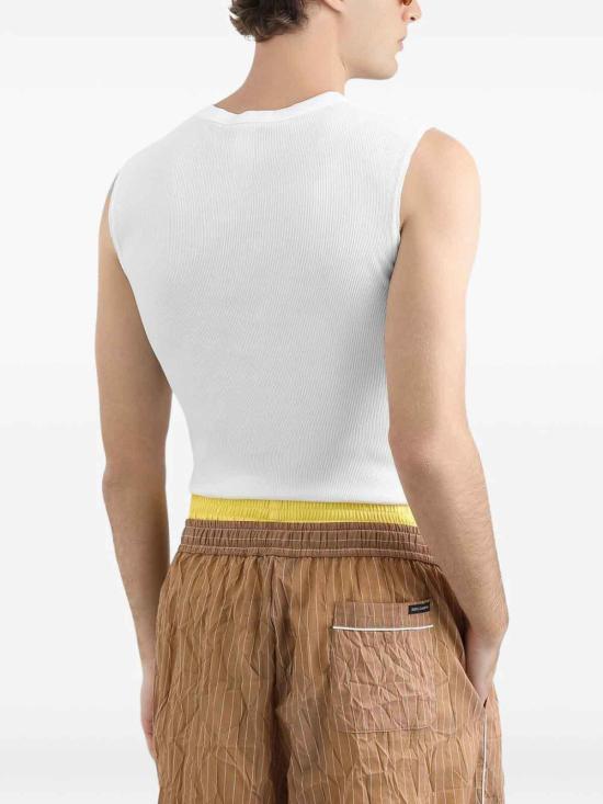 26SS 돌체앤가바나 민소매 티셔츠 G8TO9TFU7AVW0800 White - DOLCE & GABBANA