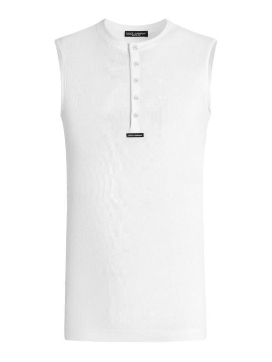 26SS 돌체앤가바나 민소매 티셔츠 G8TO9TFU7AVW0800 White