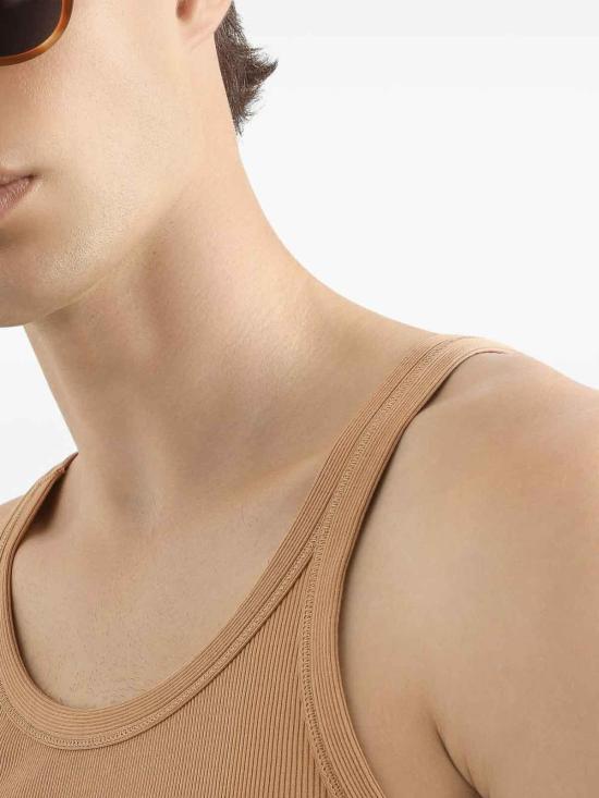 26SS 돌체앤가바나 민소매 티셔츠 G8PA8TG7P3IM0887 Beige - DOLCE & GABBANA