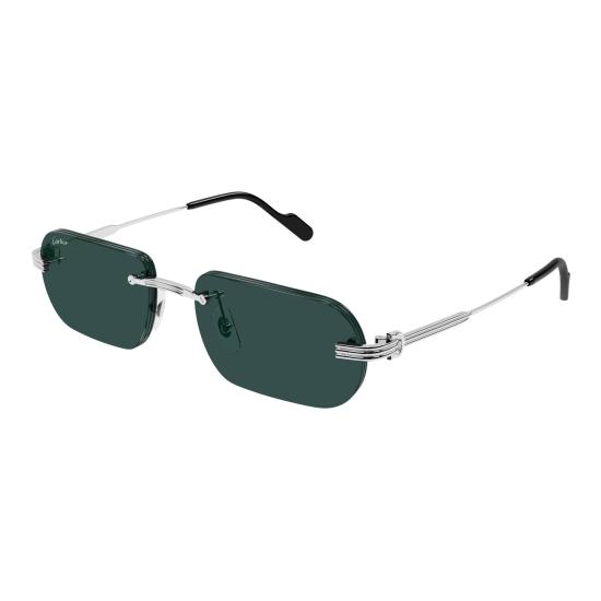26SS 까르띠에 선글라스 CT0577S 002 SILVER SILVER GREEN