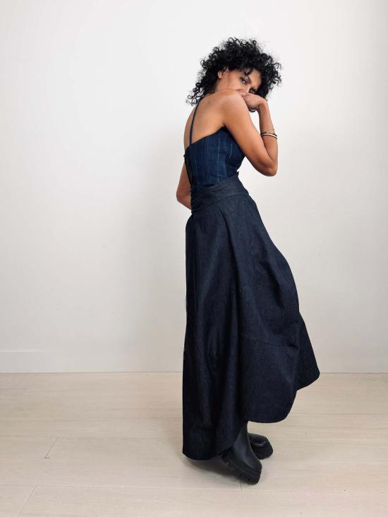  예세이트 데님 스커트 예사엣 루암 - YESAET