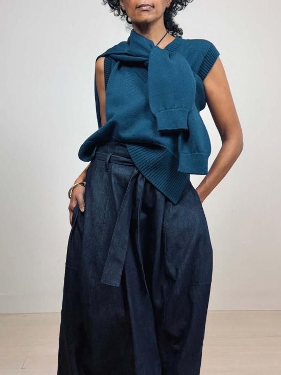  예세이트 데님 스커트 예사엣 루암 - YESAET