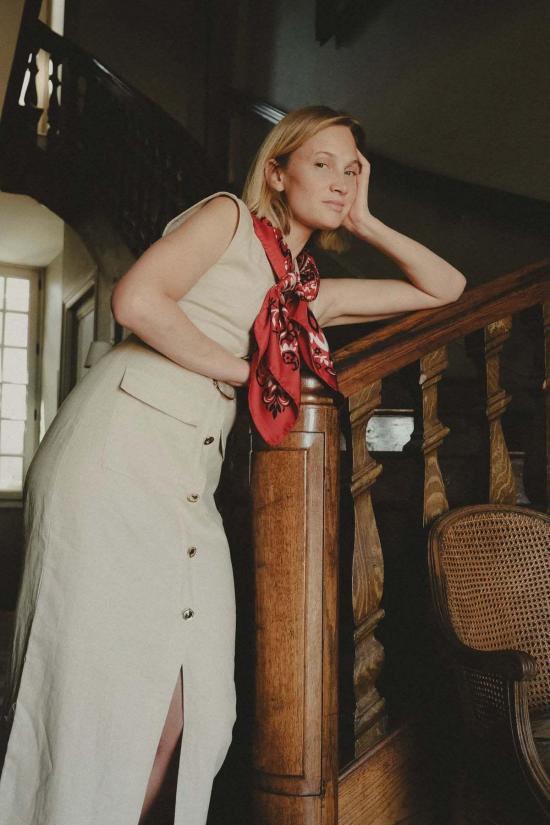  레이디버드 머플러/스카프 파 웨스트 실크 스카프