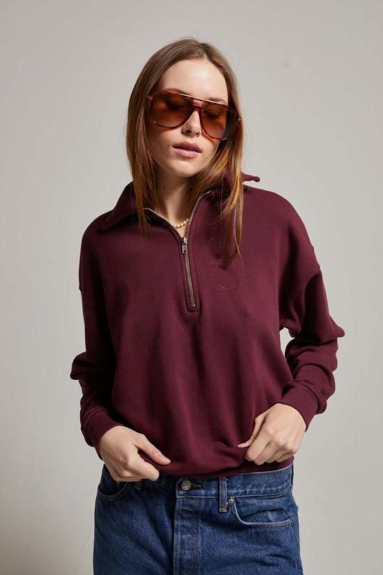  아셀 스웨터 애셔 코디 럭스 수피마 1/4 지퍼 스웨트셔츠 - ASHER