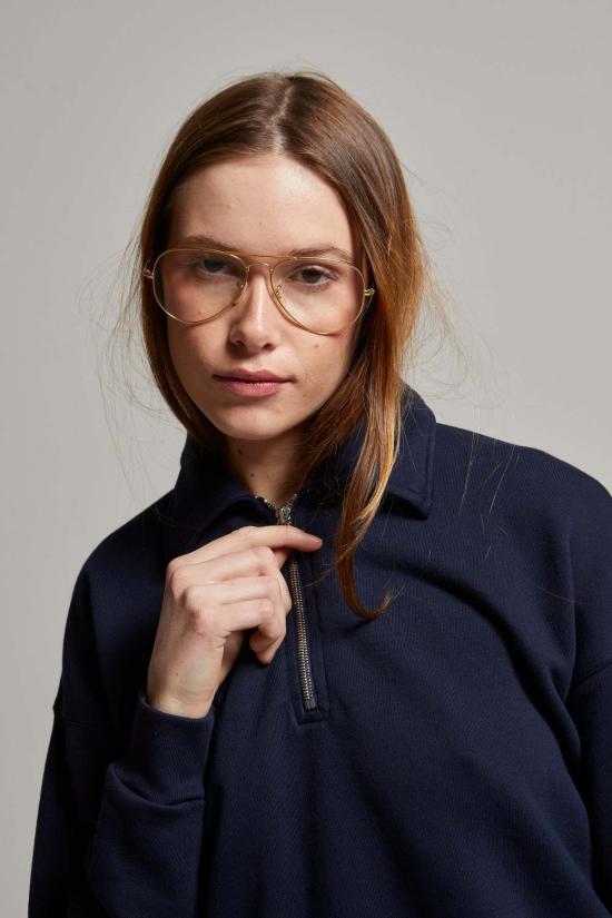  아셀 스웨터 애셔 코디 럭스 수피마 1/4 지퍼 스웨트셔츠 - ASHER