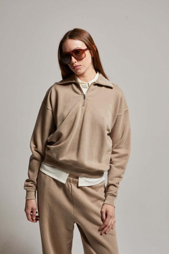  아셀 스웨터 애셔 코디 럭스 수피마 1/4 지퍼 스웨트셔츠 - ASHER