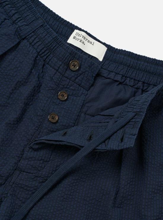  유니버셜웍스 스트레이트 팬츠 유니버설 웍스 옥스포드 팬츠 더비 스트라이프 팬츠 네이비 - UNIVERSAL WORKS