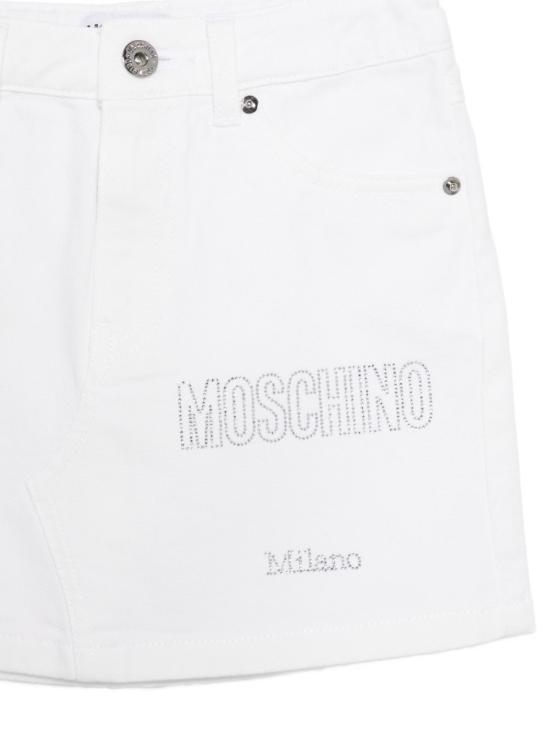 26SS [키즈] 모스키노 스커트 HBJ03MLSC00 10101 White - MOSCHINO