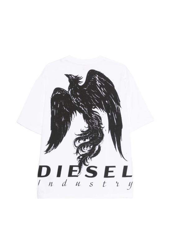 26SS 디젤 반팔 티셔츠 A22482 0PLAT100 White - DIESEL