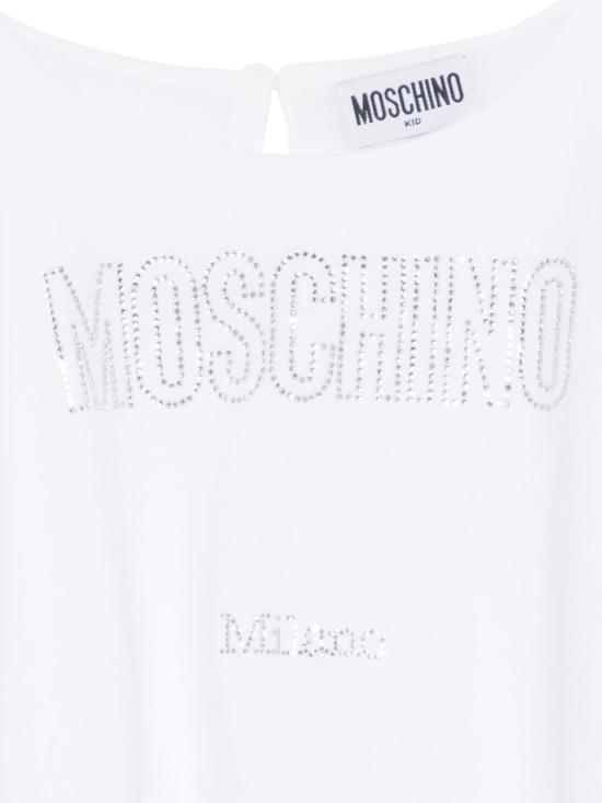26SS [키즈] 모스키노 티셔츠 HAM04BLBA10 10101 White - MOSCHINO