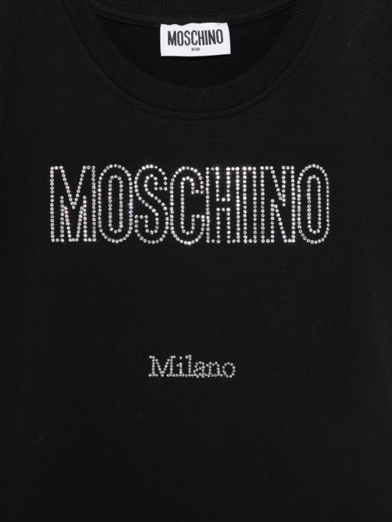 26SS [키즈] 모스키노 원피스 HDV0HYLDA25 60100 Nero black - MOSCHINO
