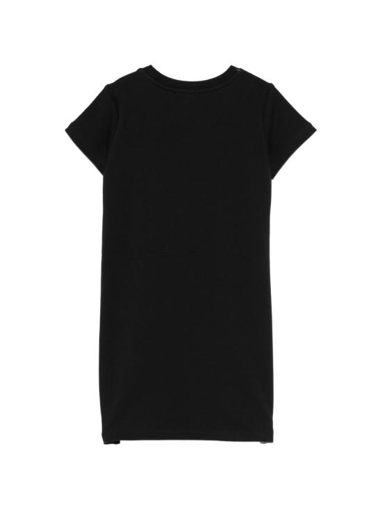 26SS [키즈] 모스키노 원피스 HDV0HYLDA25 60100 Nero black - MOSCHINO