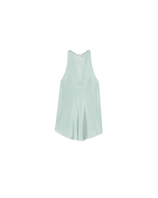  포르테포르테 민소매 티셔츠 포르테 포르테 시크 트윌 탱크 플룸