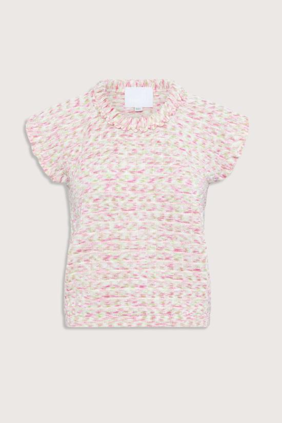  몰리 블라우스 Molli Etincele Origami 탑 내추럴/핑크