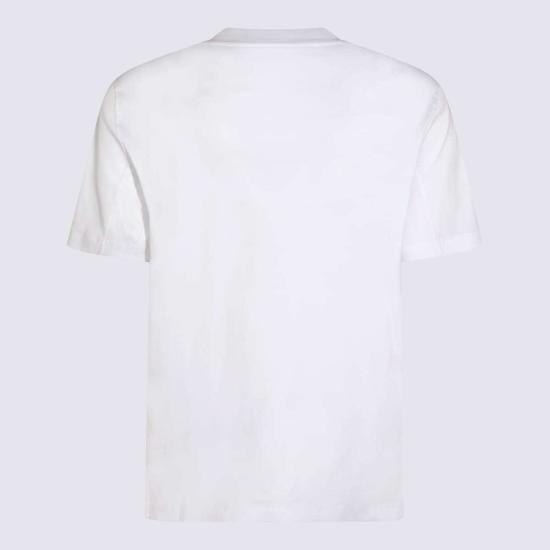  브루넬로 쿠치넬리 반팔 티셔츠 면 티셔츠 화이트 - BRUNELLO CUCINELLI