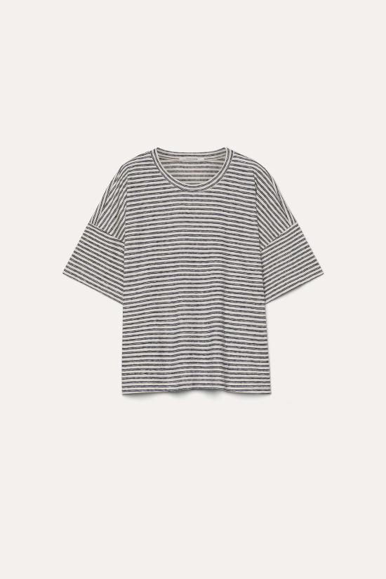  포망데레 반팔 티셔츠 포만데르 스트라이프 티셔츠 네이비 블루