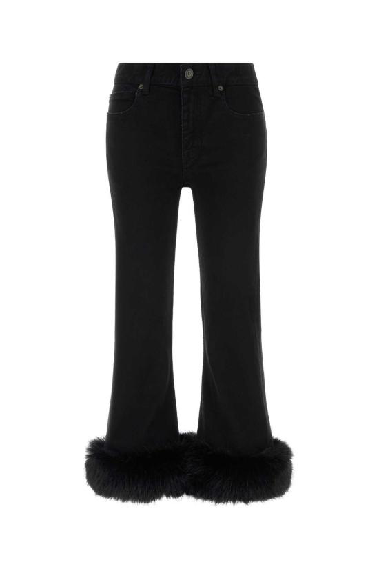  발렌시아가 데님 팬츠 블랙 데님 진 피치 블랙