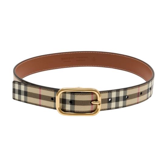 26SS 버버리 체크 골드 버클 8093830 A7026 beige
