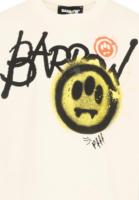 26SS [키즈] 바로우 티셔츠 S6BKJUTH055 013 IVORY - BARROW