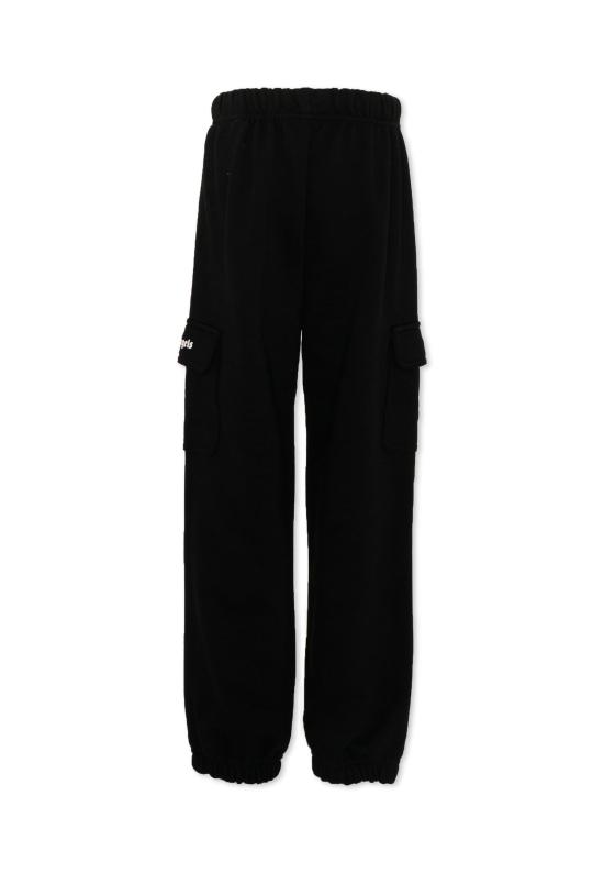 26SS [키즈] 팜앤젤스 스트레이트 팬츠 PBCH016S26FLE001 110 BLACK - PALM ANGELS