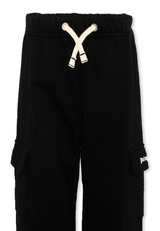 26SS [키즈] 팜앤젤스 스트레이트 팬츠 PBCH016S26FLE001 110 BLACK - PALM ANGELS