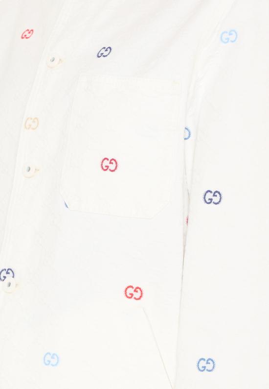 26SS [키즈] 구찌 데님 자켓 826640 XDDFC 9066 WHITE - GUCCI