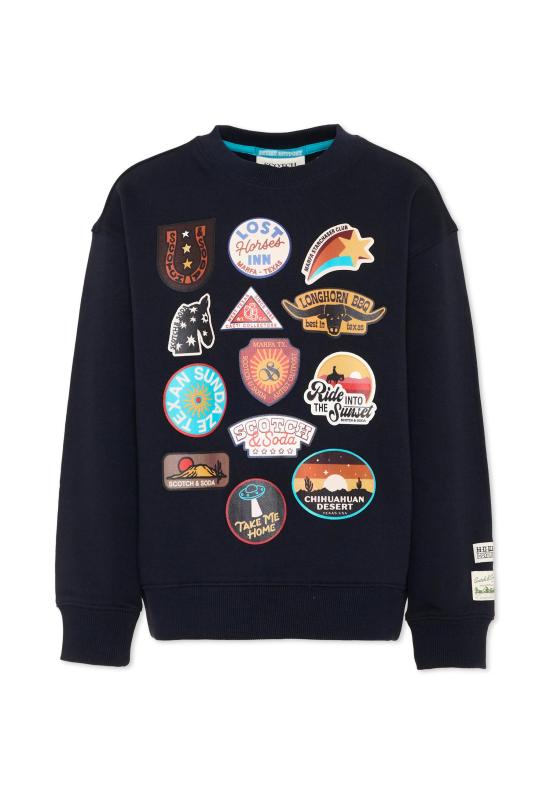 26SS [키즈] 스카치앤소다 니트/스웻셔츠 183025 401 BLUE