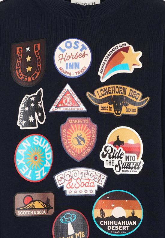 26SS [키즈] 스카치앤소다 니트/스웻셔츠 183025 401 BLUE - SCOTCH & SODA